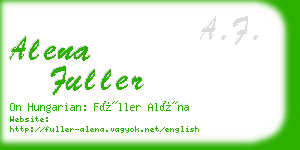 alena fuller business card